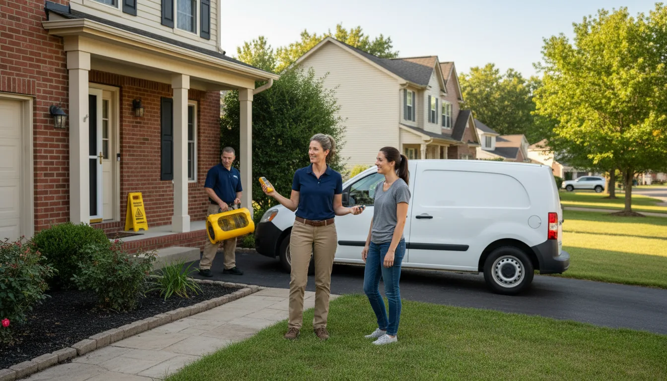 Residential water damage restoration in Penn, PA
